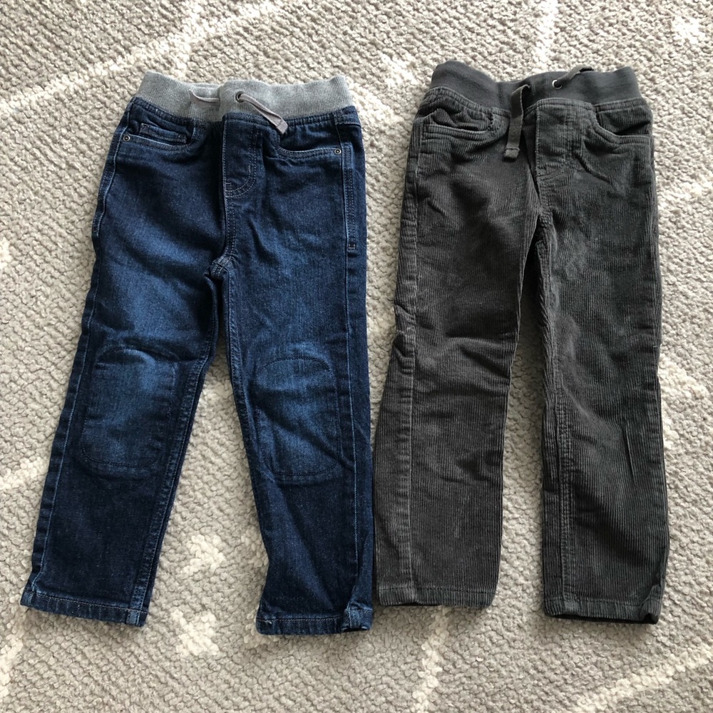 Lot of 2- Hanna Andersson Pants, boys size 4